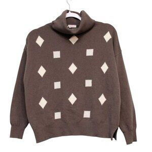 NWOT Rossopuro Turtleneck Sweater Size XS Cashmere Wool Quiet Luxury Old Money